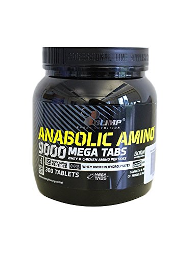 Olimp Anabolic Amino 9000 Aminosäure 100% Tabletten Bcaa, 300 Tabs, (1x675g)
