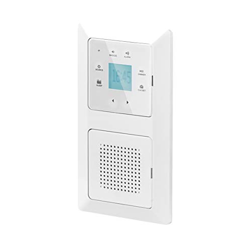 UNITEC Unterputz UP Rradio mit Touchscreen und Bluetooth Funktion in weiß, senkrecht und waagrecht montierbar
