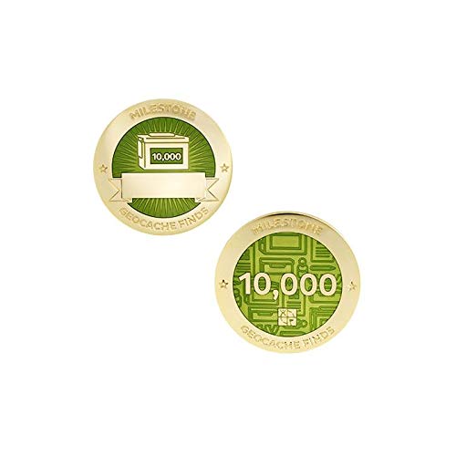 10000 Finds/Funde Coin + Tb !!gefunden Geocaching Milestone Geocoin and Tag Set