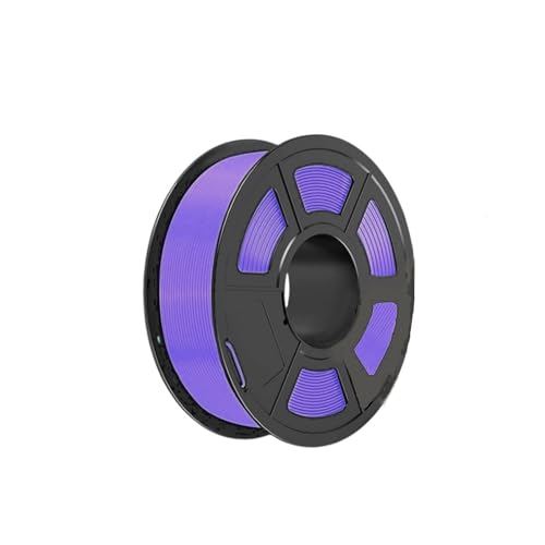 1 kg 3D-Drucker-Filament, solides buntes Filament, weicher flexibler TPU-Druckdraht, Durchmesser 1,75 mm +/- 0,02 mm, glänzende Oberfläche (Farbe : Purple)