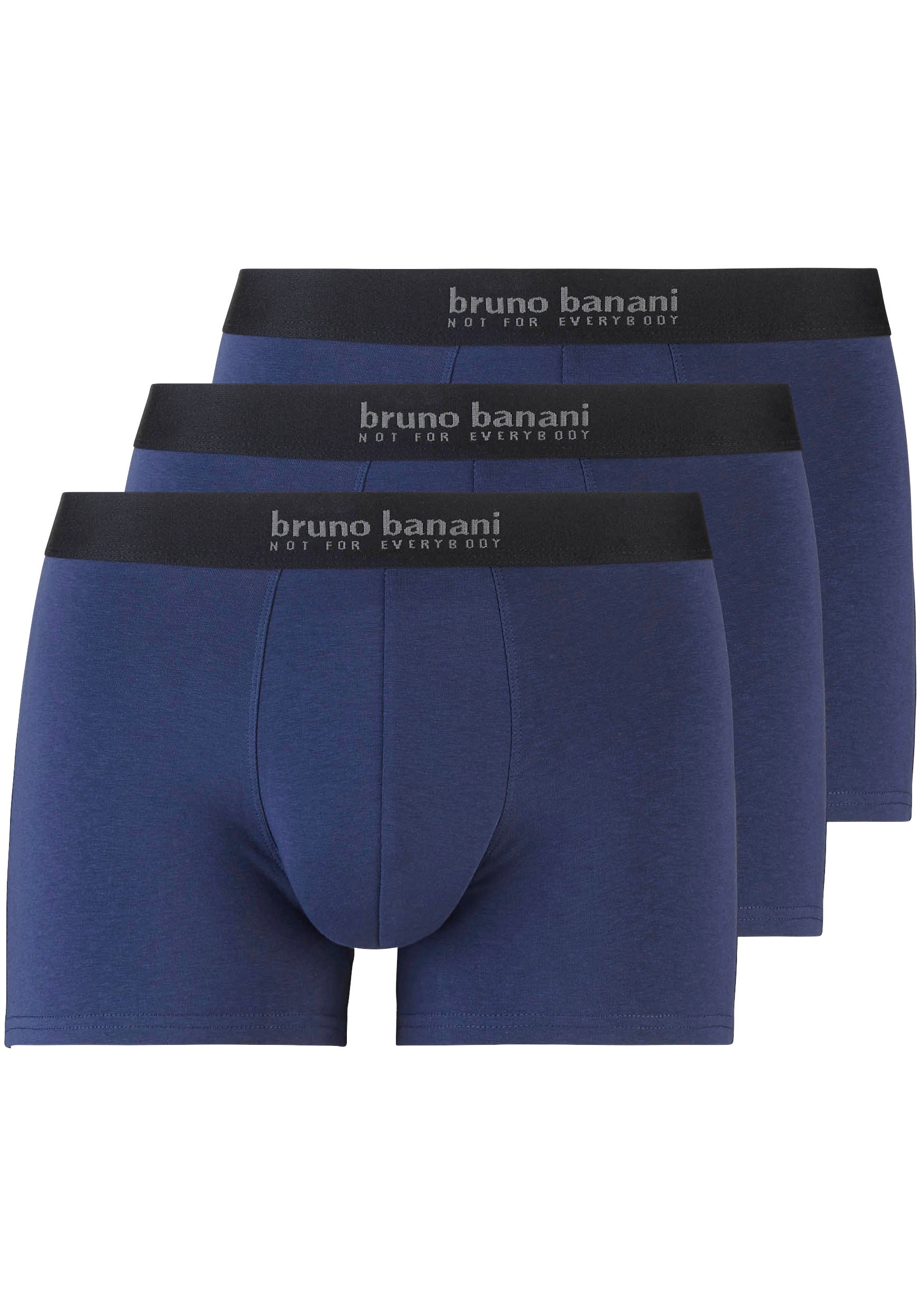 bruno banani Herren Short 3er Pack Energy Cotton Boxershorts, Blau (Navy 1302), Small (Herstellergröße: S) (3erPack)