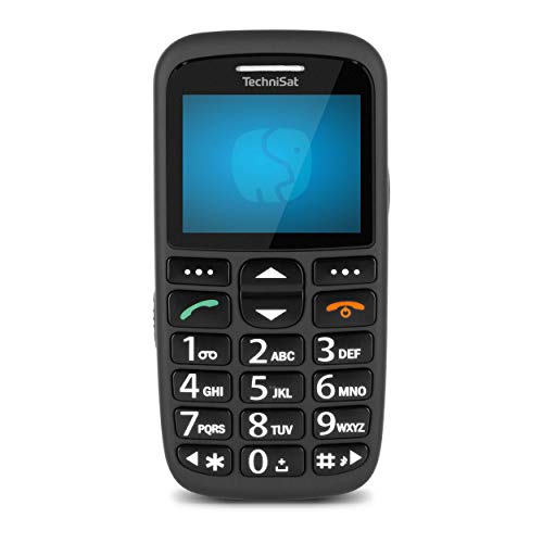 TechniSat TECHNIPHONE ISI 3 - Seniorenhandy ohne Vertrag (2.2 Zoll Display, Mini SIM, MicroSD Kartenslot, große Tasten, inklusive Ladestation, 900 mAh Akku) schwarz