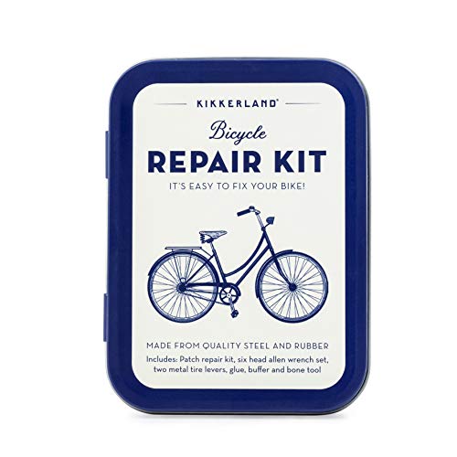 Kikkerland Bicycle Repair KIT Werkzeuge, Blau, One Size