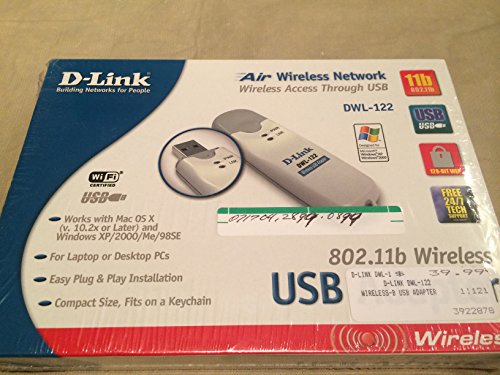 D-Link dwl-122 802.11b 11 Mbit/s USB Adapter