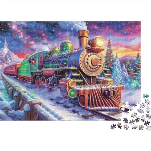 Puzzles Für Erwachsene 1000 Teile - Adventure Train Ride - Unmögliches Puzzle - Puzzles Für Erwachsene - Puzzle Für Erwachsene - Schwierig - Puzzle - Anspruchsvolles Spiel 1000pcs (75x50cm)