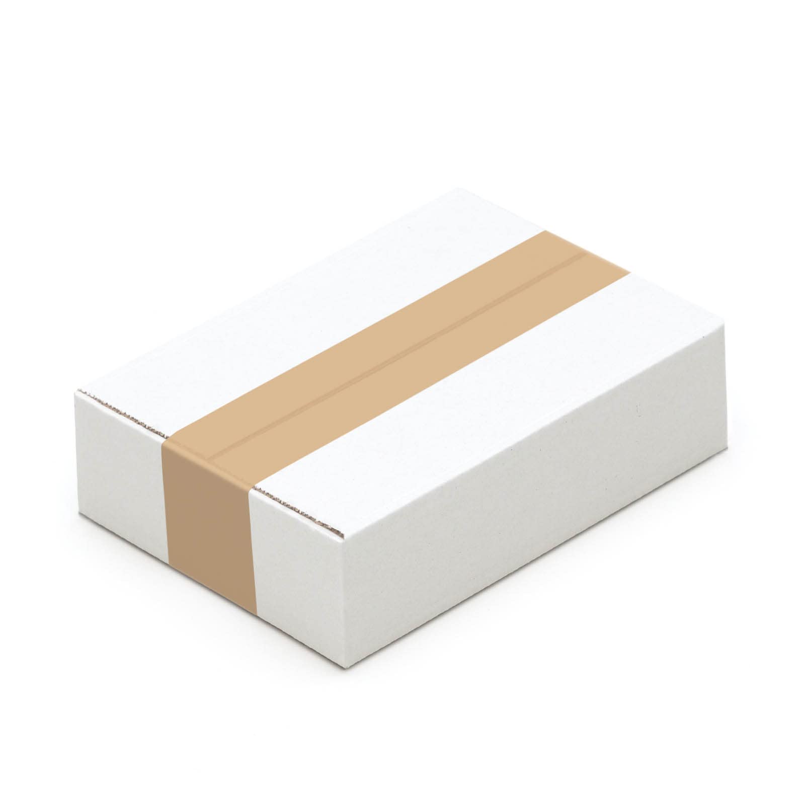 KK Verpackungen® Faltkartons | 150 Stück, 215 x 150 x 55 mm, Versandkartons in Weiß nach Fefco 0201 | Kartons für den Paketversand