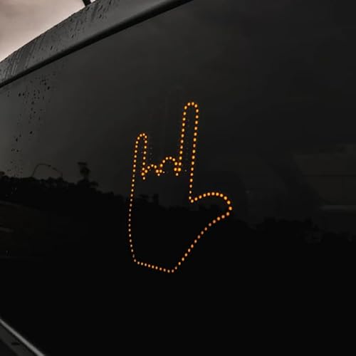 Fingerlicht für Autofenster Finger Autolicht Fingerlicht Autofenster Fingerlicht Finger Autolicht Autozubehör Finger Up Flick Handlicht Auto Licht Road Rage Schilder