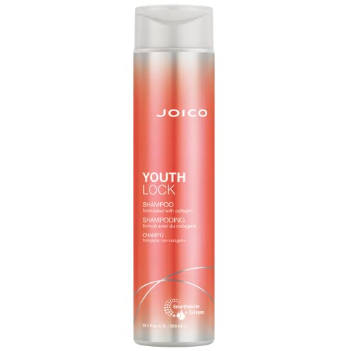 YouthLock Shampoo mit Kollagen formuliert | Jugendlicher Körper und Sprungkraft | reduziert Bruch und Frizz | Erweichen und entwirrt das Haar | Boost Shine | Sulfatfrei | Mit Arginin | 30 ml Unzen
