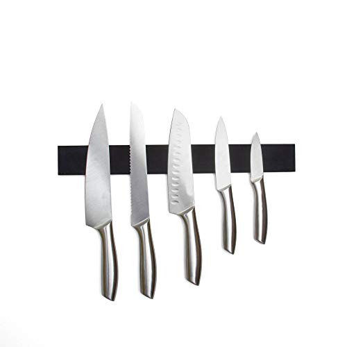 Schwarzer Gummi - Magnetmesser - Rack Für Küche, Haus, Garage, Büro und Schuppen