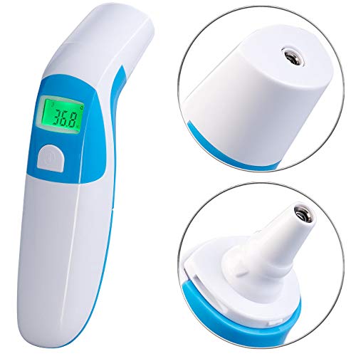 newgen medicals Ohrthermometer: Medizinisches 3in1-Infrarot-Thermometer für Ohr, Stirn und Luft (Fieberthermometer Ohr)