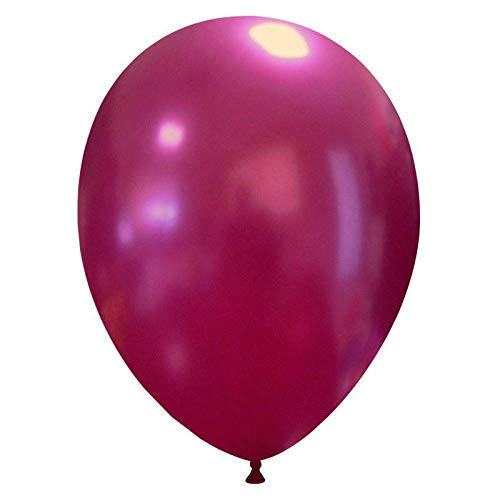 Event Kauf 25-1000 STK. Luftballons Metallic / Standard, Ø ca. 27 cm, Helium (500 Stück, Metallic Nr.21: Bordeaux)