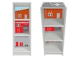 'Feuerwehr' Möbelfolie | BKS02 | Aufkleber passend für das kleine BILLY-Regal (106x40cm) von IKEA (Möbel nicht inklusive) | STIKKIPIX