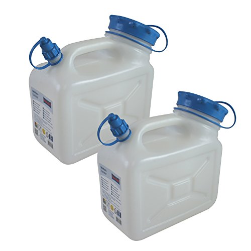 2x Weithals-Kanister 5 Liter PRO 2er Set Lebensmittelkanister Wasserkanister 5 Liter