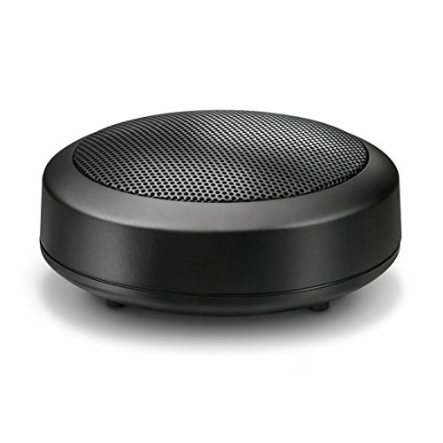 Wavemaster MOBI-2 Mini Lautsprecher mit Bluetooth-Funktion (1 Stück) für mobile Soundquellen wie Smartphone, Handy, Tablet, MP3-Player, Laptop usw. in schwarz