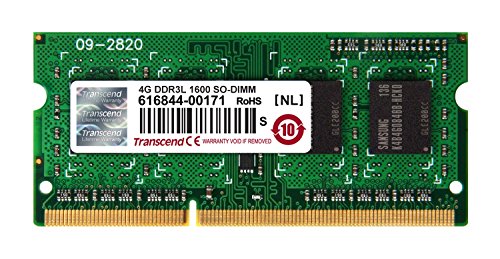 Transcend TS512MSK64W6H Speichermodul 4GB DDR3L 1600 SO-DIMM 1Rx8 512Mx8 CL11 1.35V