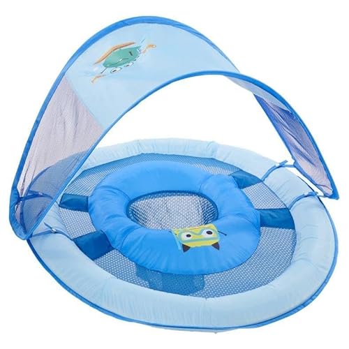 SwimWays Baby Spring Float Sun Canopy - Blue Sea Monster 6067868