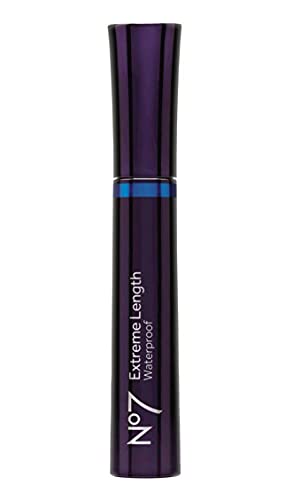 No7 Extreme Length Waterproof Mascara - Black 7ml by BOOTS