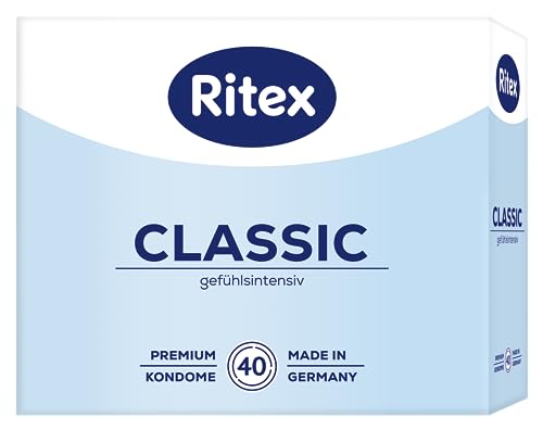 Ritex Classic Kondome - gefühlsintensiv für besonders intensives Empfinden, 40 Stück, Made in Germany (1er)