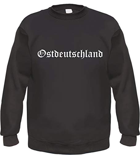 Ostdeutschland Sweatshirt - Altdeutsch - Bedruckt - Pullover 3XL Schwarz