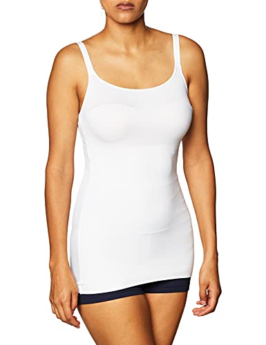 Maidenform Damen Cover Your Bases SmoothTec Shaping Camisole Formendes Top, weiß, Klein