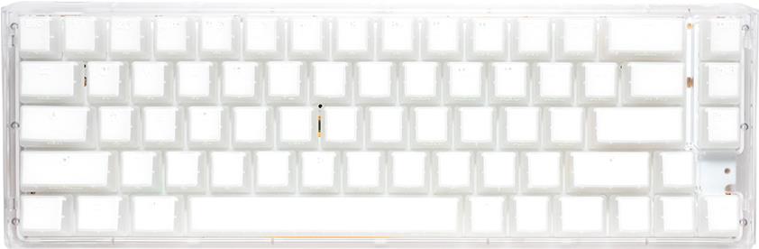 Ducky One 3 SF Aura Clear White 65% Hotswap RGB LED Double Shot PBT Mechanische Tastatur Cherry MX Silber