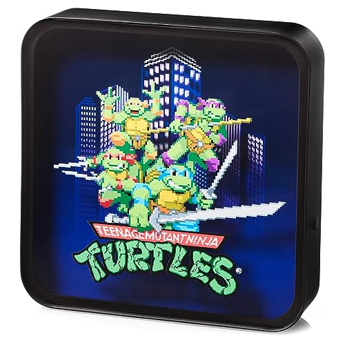 Numskull Offizielle TMNT Perspex Logo Schreibtischlampe Wandleuchte für Schlafzimmer, Büro, Zuhause, Studium, Arbeit - Offizielle Teenage Mutant Ninja Turtles-Merchandise