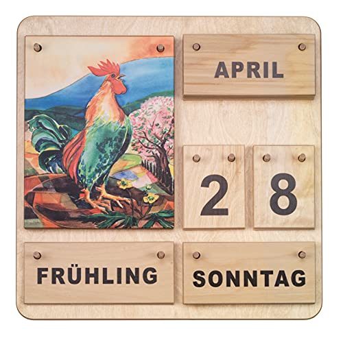 MontessoriPlus großer Dauerkalender, Holzkalender 4 Jahreszeiten