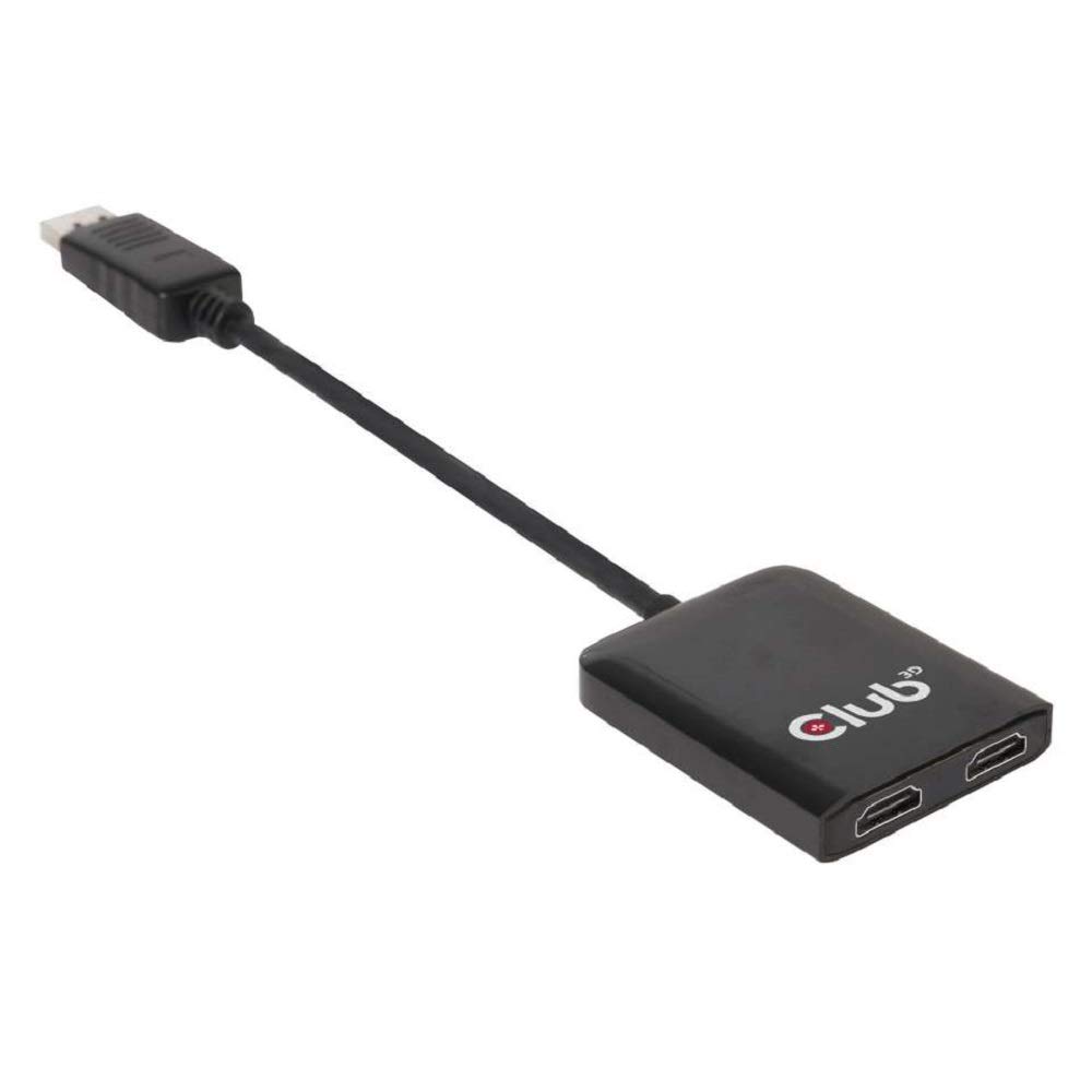 Club 3D CSV-6200H Multi Stream Transport Hub DisplayPort 1.2 Dual schwarz