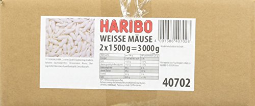 Haribo Weisse Mäuse, 1er Pack (2x1,5kg)