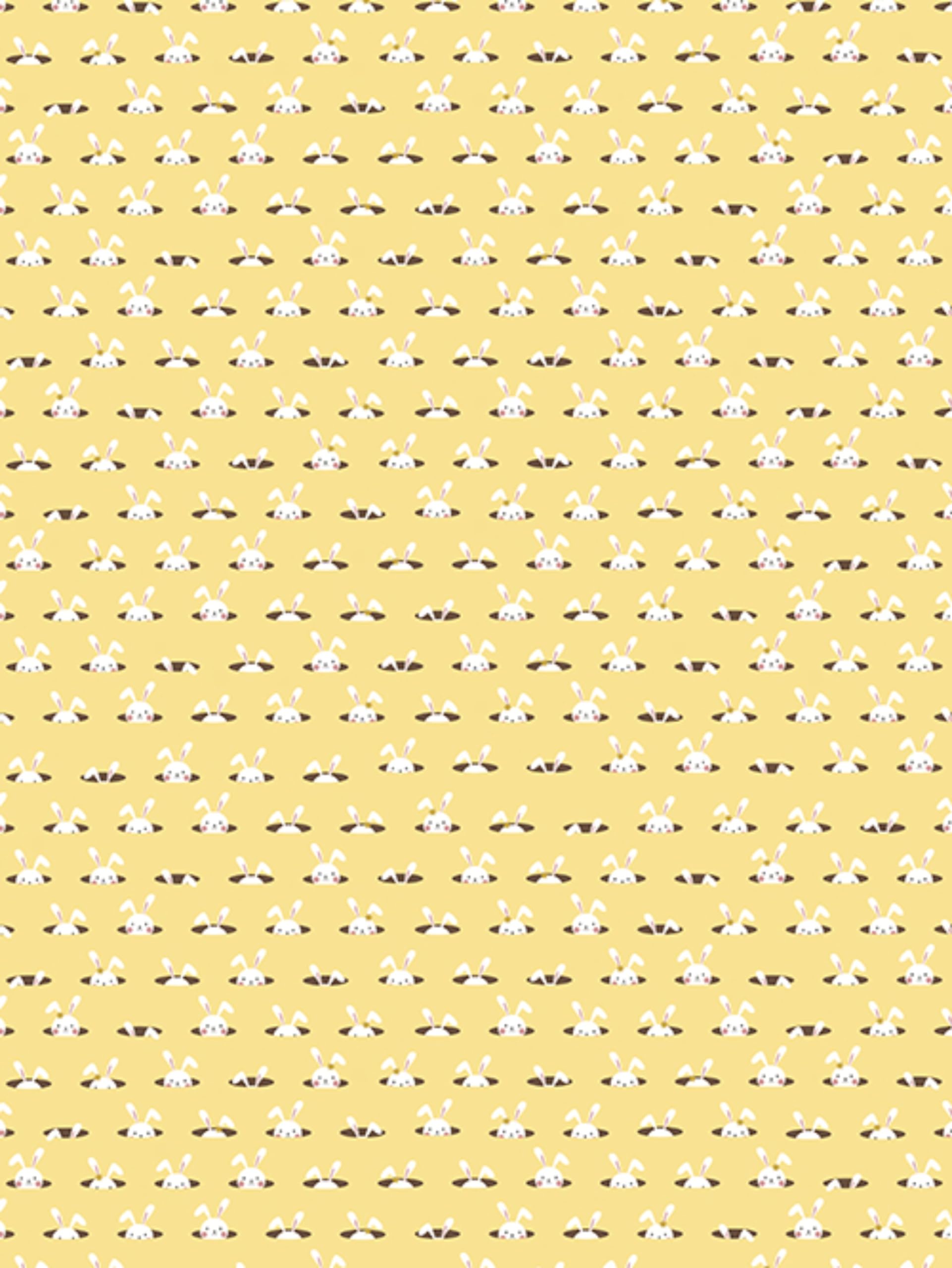 Décopatch Papier No. 781 Packung mit 20 Blätter (395 x 298 mm, ideal für Ihre Papmachés) gelb, kanninchen
