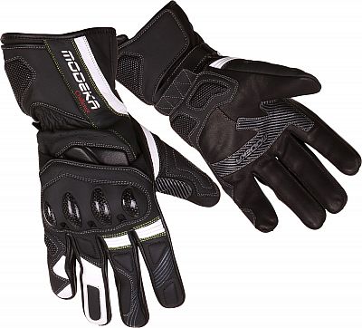 Modeka Challenge L Motorradhandschuhe Schwarz/Weiß L-11