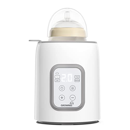 Flaschenwärmer baby Sterilisator für babyflaschen 8-in-1Fast Babynahrungsheizung Warmhalten von Babynahrung & Abtauung BPA-freier Fläschchenwärmer,Babykostwärmer mit LCD-Display