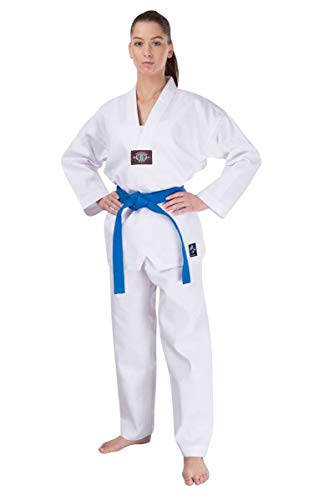 Taekwondo Anzug / Dobok Kampfsportanzug Basic ohne Rückenaufdruck 150 cm