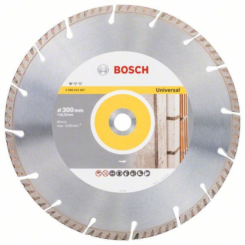 Bosch Diamanttrennscheibe Standard for Universal, 300 x 22,23 x 3,3 x 10 mm 2608615067
