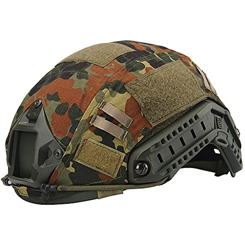 AQzxdc Tactical Helmet Cover, Airsoft Military Nylon Helmtuch, Helm Outdoor Staubschutzhülle ​für Fast MH/PJ/BJ Helm (Kein Helm),Ab