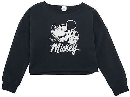 Mickey Mouse Kids Frauen Sweatshirt schwarz 164