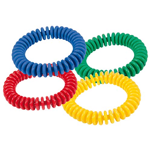 Sport-Tec Lamellenring aus PVC, ø 16 cm, 4er Set: je 1x blau, grün, rot, gelb