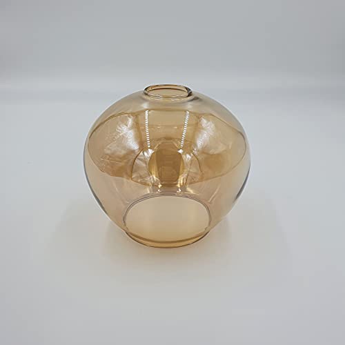 E14 Retro Ersatzglas Vintage Amber Lampenglas f. Pendellampe, Tischlampe, Fluter, Leuchte Lampenschirm BeleuchtungGlas (goldfarbig)