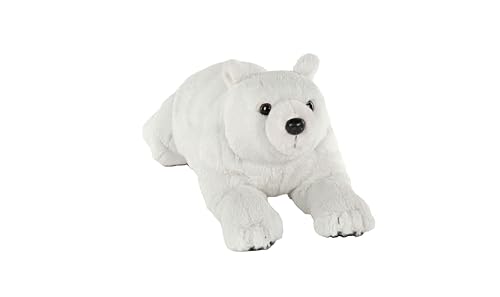 Wild Republic Earthkins Eisbär, Kuscheltier, 38 cm, Plüschtier, Füllung aus recycelten Wasserflaschen, Umweltfreundlich