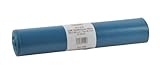 Funny LDPE Müllsäcke, 700 x 1100 mm - Typ 60 extra, blau, circa 120 L, 10er Pack (10 x 25 Stück)