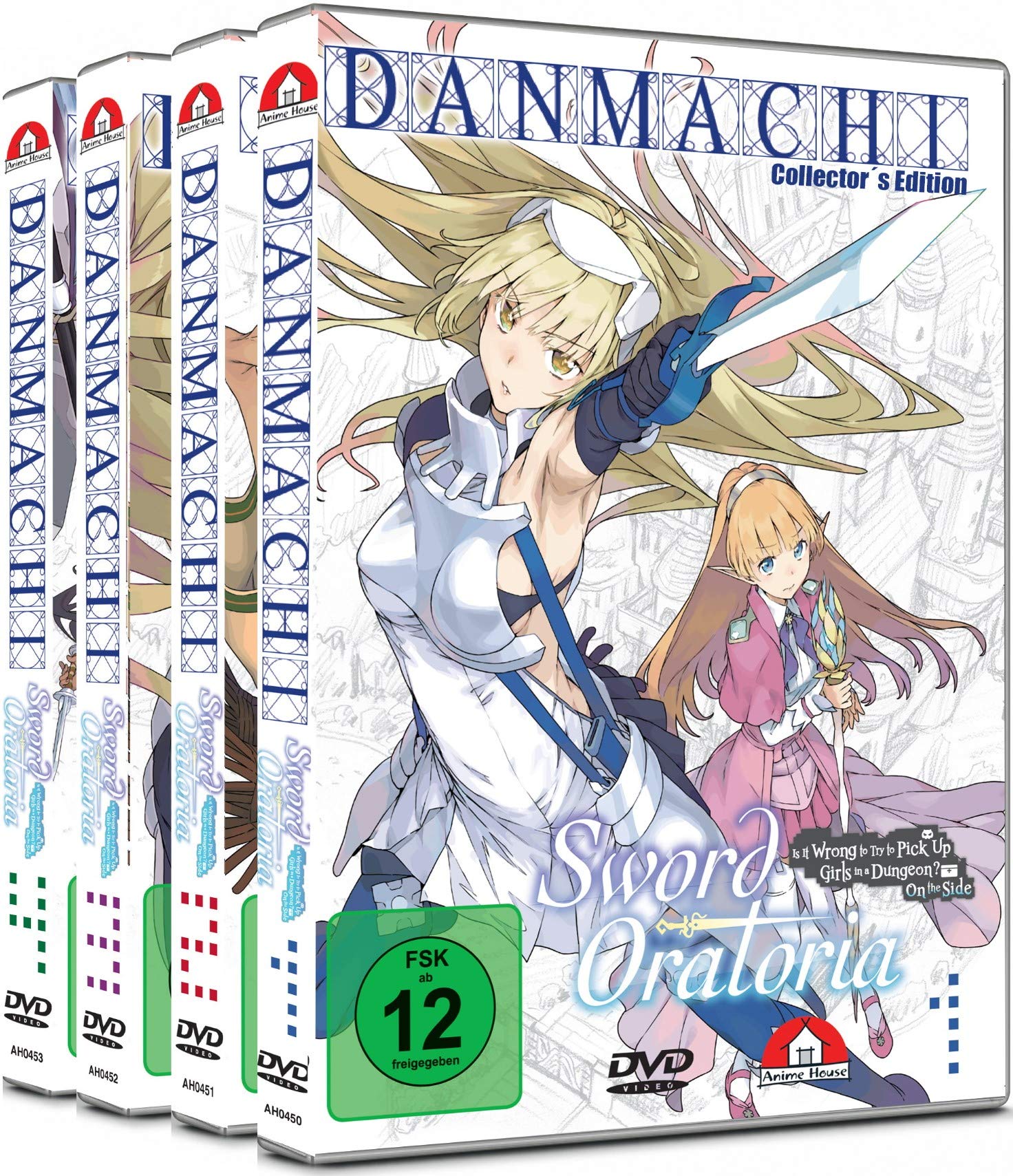 DanMachi - Sword Oratoria - Collector's Edition - Gesamtausgabe - Bundle - Vol.1-4 - [DVD]