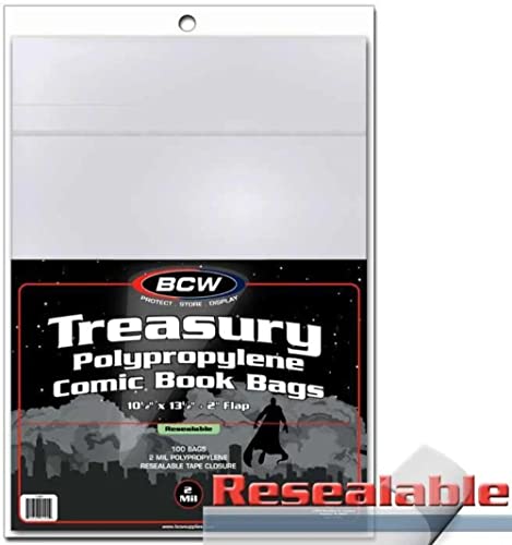 BCW Resealable Treasury Comic Book Poly Bags by BCW