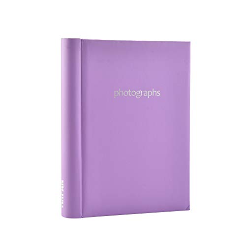 ARPAN Selbstklebendes Fotoalbum, 36 Blatt, 72 Seiten, Spiralringbuch, Violett, 28 x 22 cm