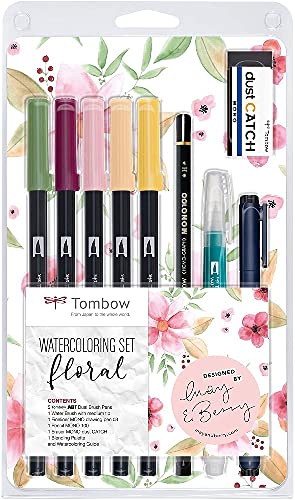 Tombow Watercoloring-Set , Floral, , 11-teilig