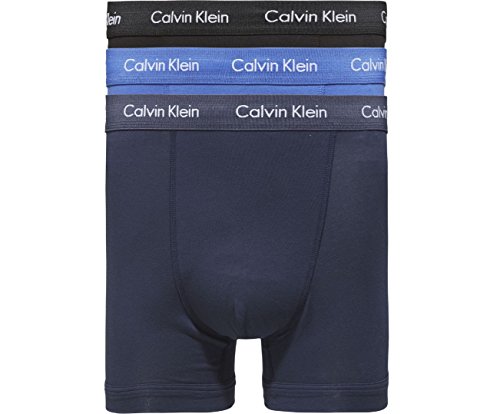 Calvin Klein 3P Trunk Herren Boxershorts (3er Pack), Weiß-100, S