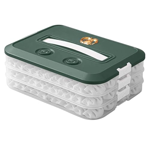 Mehrschichtige Gefrier Aufbewahrungsbox Einfach Zu Verwendender Gefrierbehälter Einzigartiger Knödelhalter Kühlschrank Knödelbox 3- Oder 4-lagige Aufbewahrungsbox