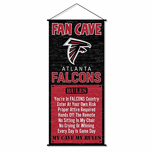 WinCraft Atlanta Falcons Man Cave Fan Banner Wall Door Scroll