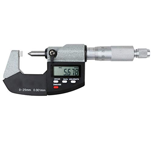 Digital-Mikrometer mit Skala, Crimphöhe, 0-25 mm, 0,001 mm