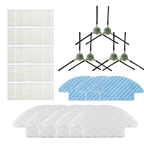 GYing Seitenbürste, HEPA-Filter, Einweg-Mopp, wiederverwendbarer Mops für Lefant M210 M210S M210B M213 K3 Roboter-Staubsaugerzubehör