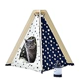 CLS Little Dove Hause und Zelt mit Spitze für Hund oder Haustier, abnehmbar und waschbar mit Matraze Stern